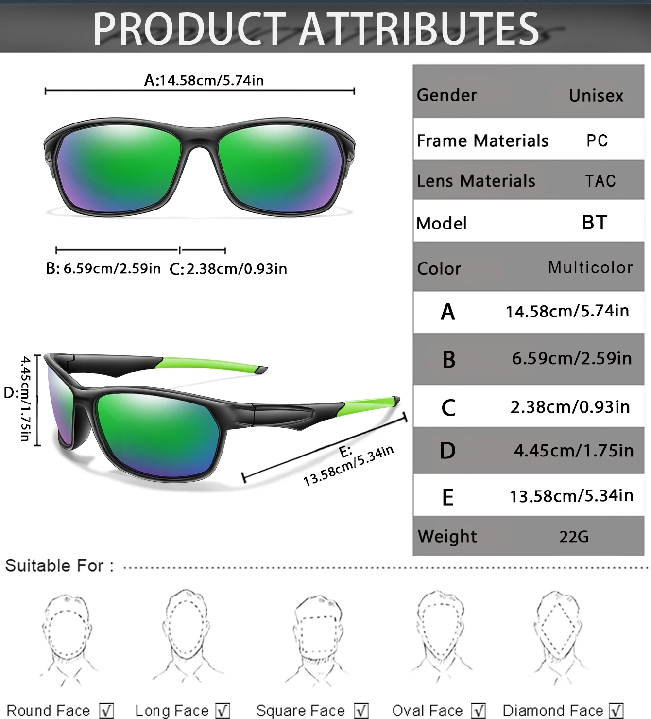 KAROS Marken-Polarisierte Sonnenbrille für Herren, Anglerbrille, Klassische Fahrbrille – Detail 2