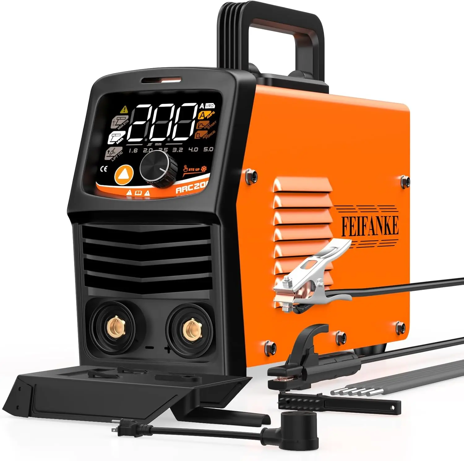 

200A Dual-Voltage Inverter Welder with Smart Control, Large Display, and Safety Features for DIY and Professional Use
