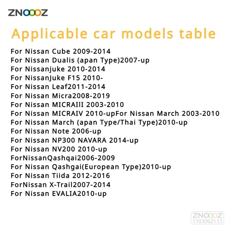 Dynamiczne automatyczne światło obrysowe LED do Nissana Qashqai J10 X-trail T31 Cube Juke Leaf Micra Micra K13 Note E11