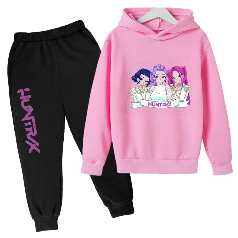 

Повседневная одежда, штаны с капюшоном, детские новые комплекты одежды из 2 предметов с капюшоном + брюки, спортивные костюмы, модные комплекты одежды с принтом «Охотники на демонов»