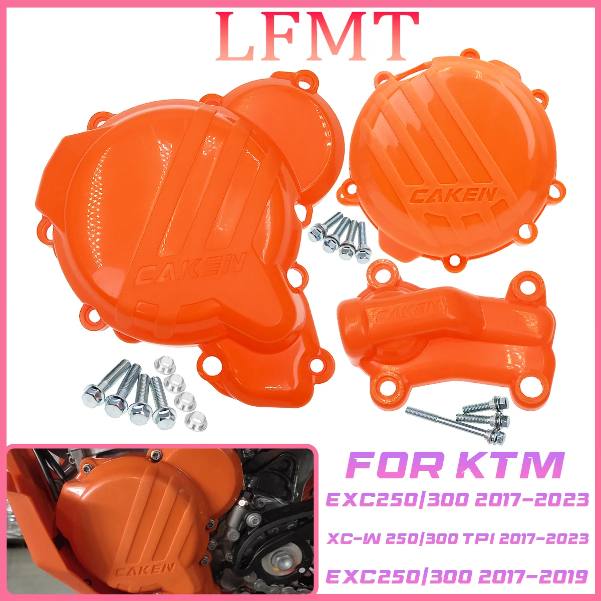 

Motorcycle Engine Clutch Guard Water Pump Cover Ignition Protector For Husqvarna TE250 TE300 TC250 TE250i TE300i EXC 2017-2019