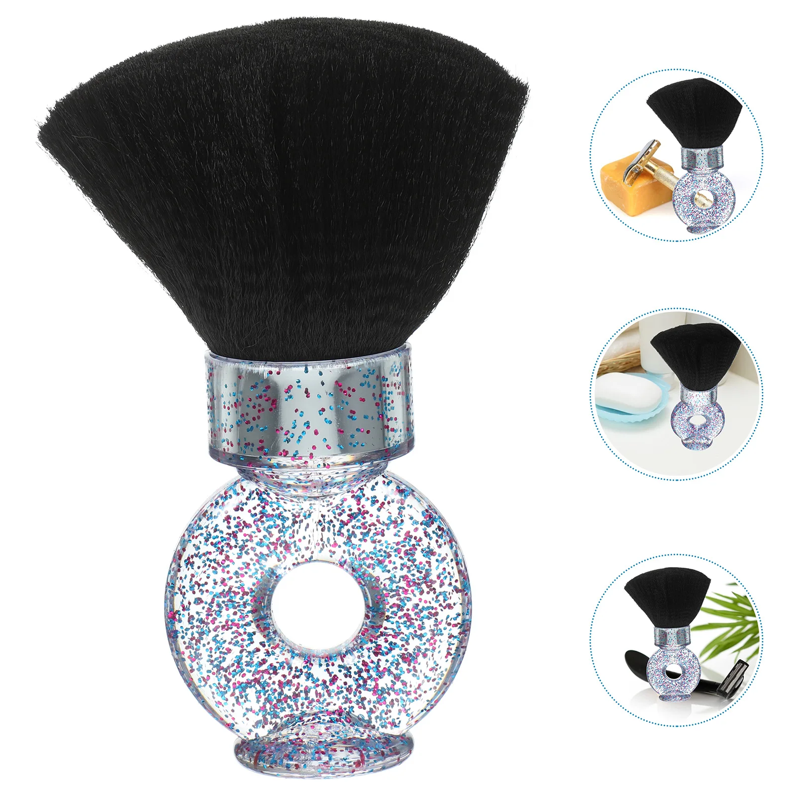 

Beard Brush Barber Neck Cleansing Hair Cleaning Barbers Slender Haircut Duster Travel