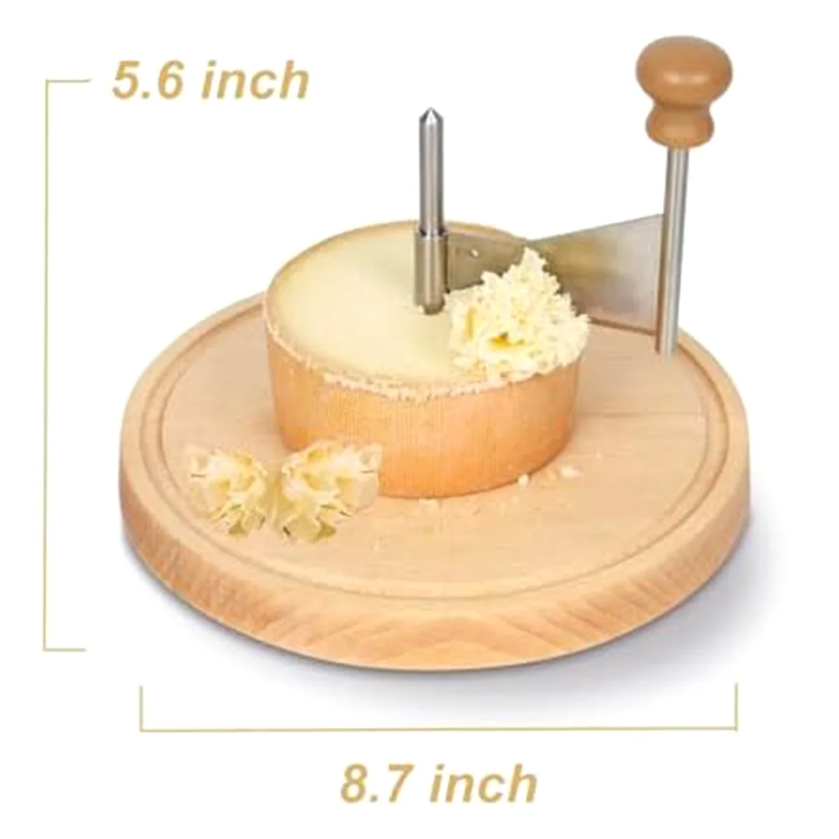 Roestvrijstalen kaaskruller en kaasscheerapparaat - Perfect voor De Moine Cheese & Chocolate, multifunctioneel en roestbestendig