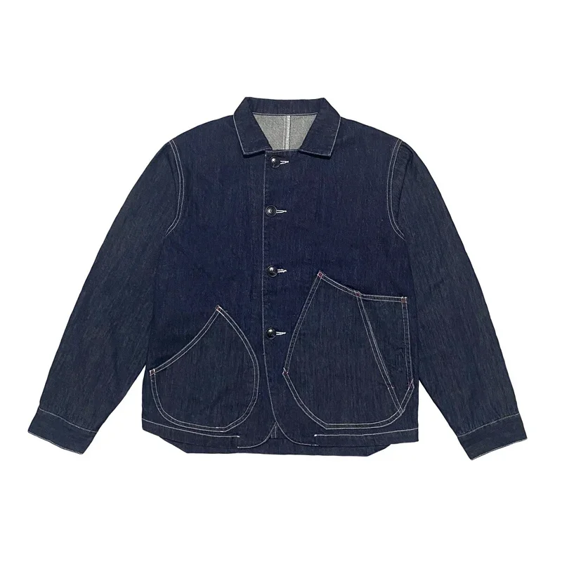 

KAPITAL Vintage Hirata Irregular Large Pocket Lapel Japanese Retro Denim Jacket New Arrival Coat