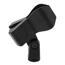 Clip Universal para micrófono de piezas, abrazadera de 1/4 pulgadas, color negro, accesorios para soporte en vivo