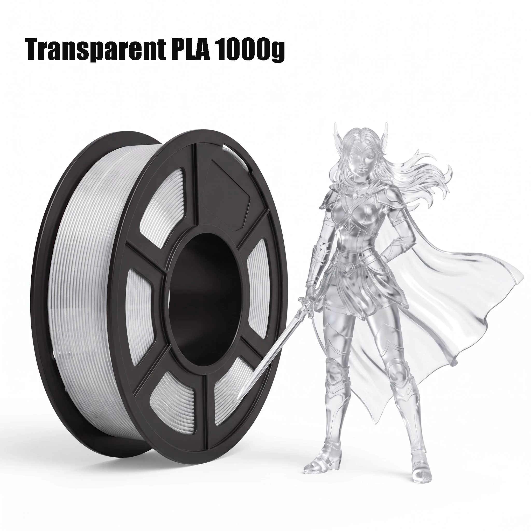 Transparent PLA 3D Printing Filament 1.75mm Optional 200g 250g 500g 1kg 3D Printer Consumables For FDM Printers