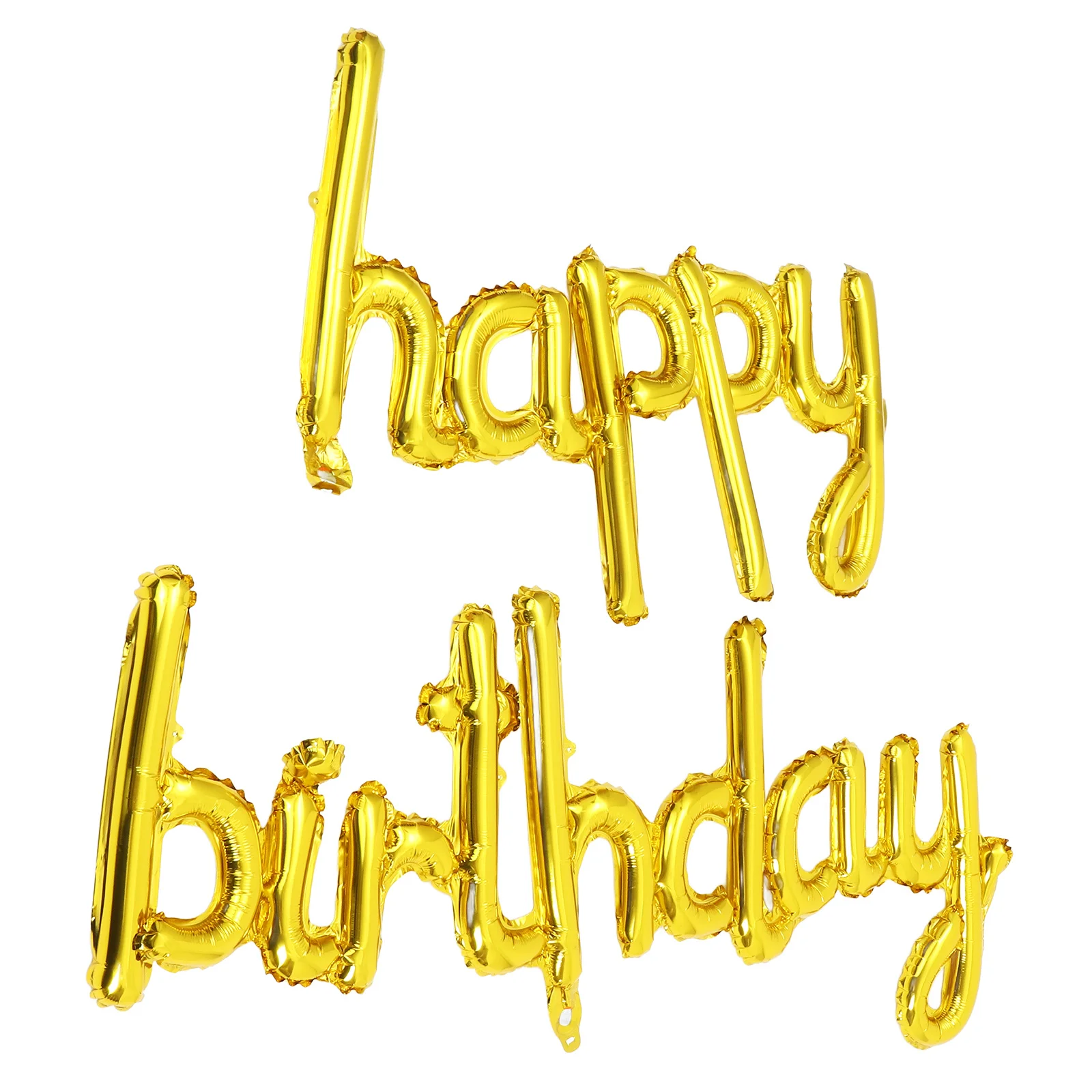 

1Set Happy Birthday Balloon Letters Bright Colorful Leak-Proof Aluminum Foil Balloons for Kids Birthday Party Decoration Set