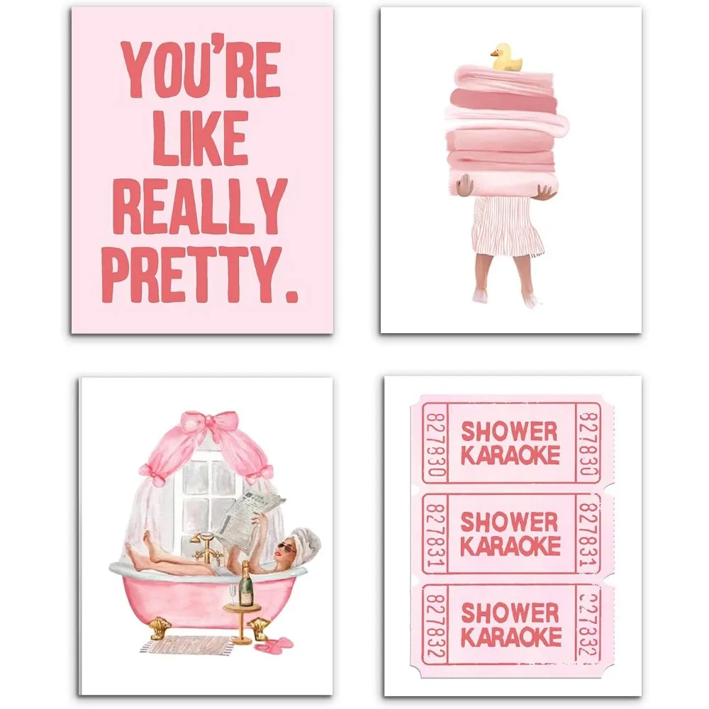 Pink Bathroom Wall … - image