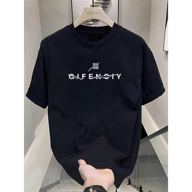 

Summer Fashion T-shirt for Men Y2K Tops Luxury Brand Letter Printing T-shirt Short Sleeve Tee Women Fashion Round Neck Tops