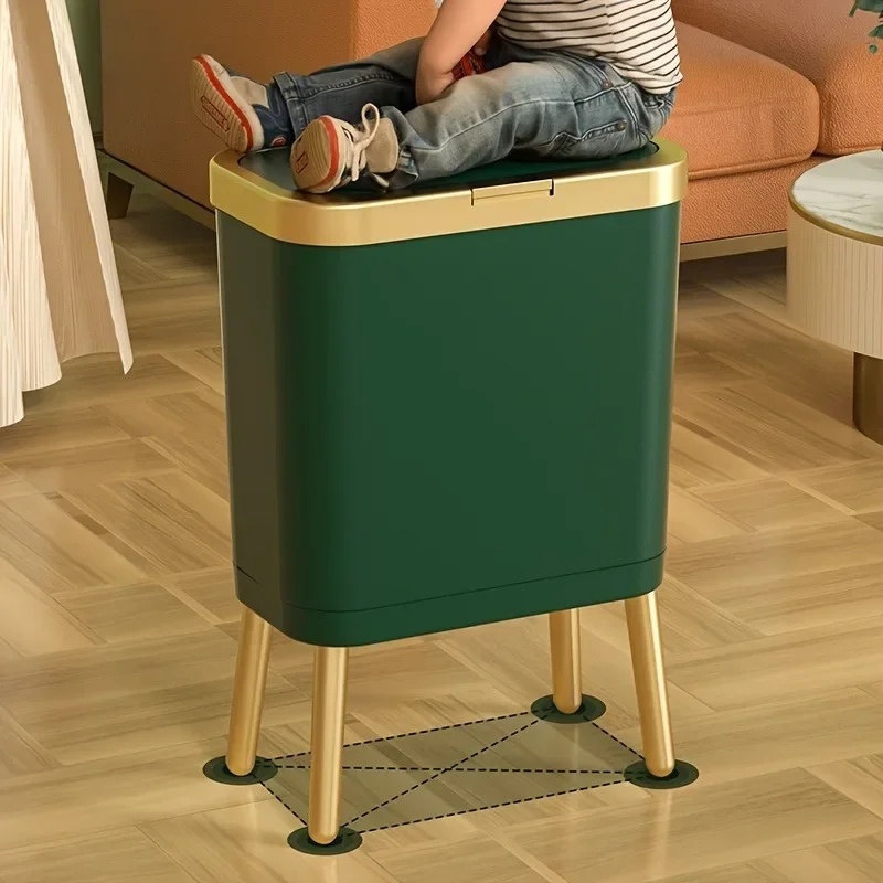 1pc-15l-large-square-plastic-trash-can-with-odor-sealing-lid-multifunctional-sorting-bin-toilet-elevated-legs
