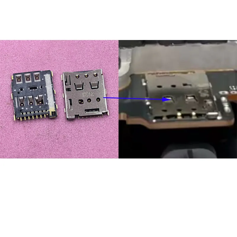 10-50Pcs Sim Card Slot Tray Holder Reader Connector Plug For OPPO Router WiFi 5G CPE T1A CTC03 T1 Wireless Socket Contact Jack