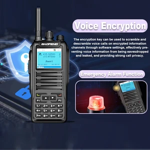 Baofeng DMR DM 1701 جهاز اتصال لاسلكي رقمي ثنائي الوضع راديو تناظري اتجاهين مفتوح GD77 فتحة زمنية مزدوجة المستوى 1 + 2 راديو لحم الخنزير طويل المدى أفضل 10 أجهزة راديو اتصالات بعيدة المدى للمبيعات - رقم 5