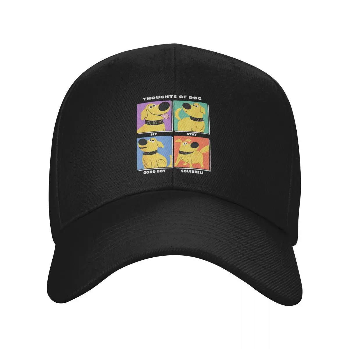 

Unisex Up Cartoon Dug Thoughts Of Dog Expressions Box Up Hat Baseball Caps Polyester Hat Sun Hat Adjustable Trucker Cap Summer
