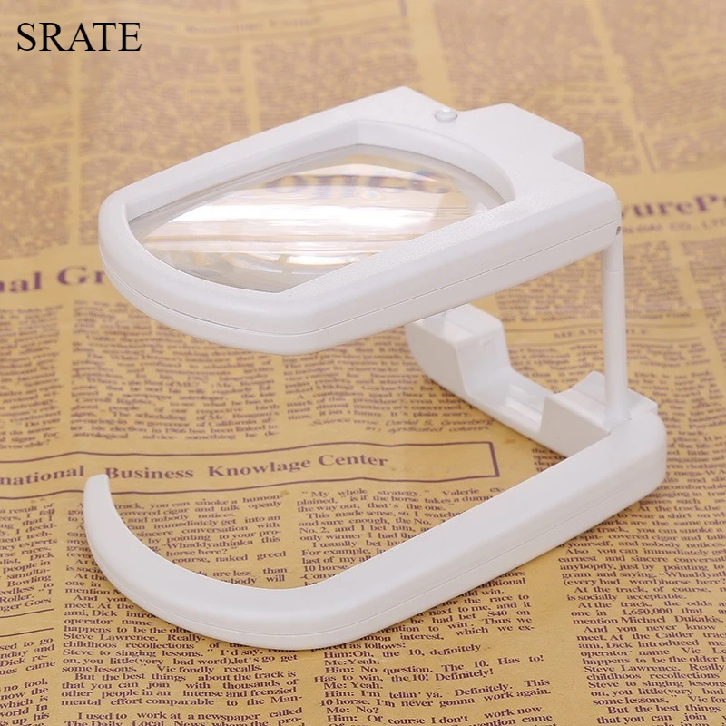 

Портативная складная оптическая лупа для чтения с акриловыми линзами, 3-кратная лупа с подсветкой и светодиодной подсветкой, ремонт материнской платы