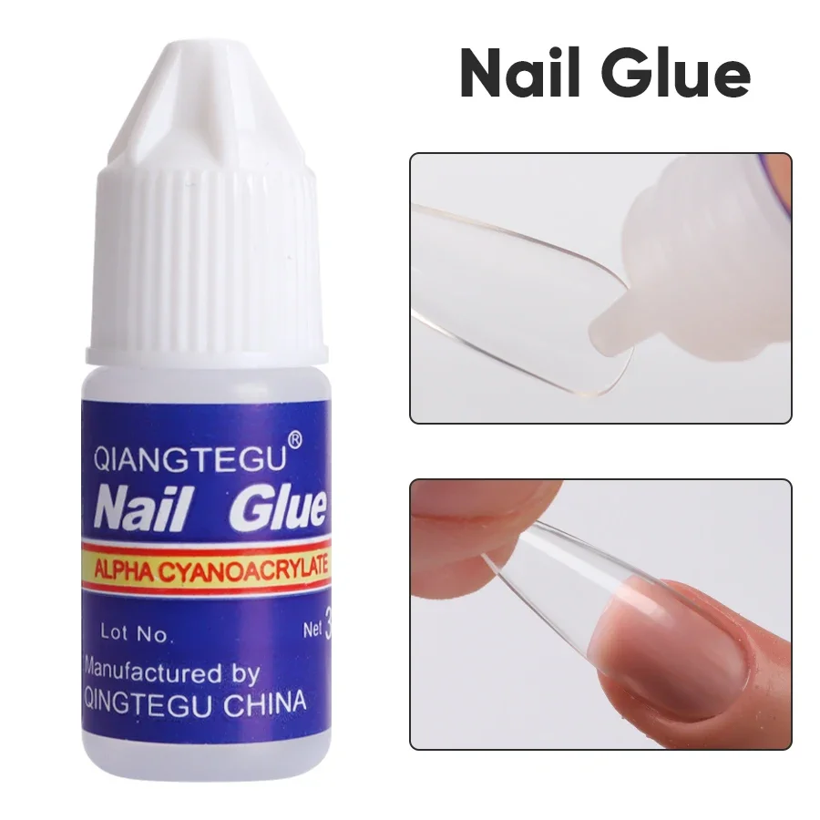 5pcs Nail Gel Strong Adhesive Quick Drying UV Adhesive for Fake Nails DIY Press on Nails Detachable Low Price Nail Art Tool