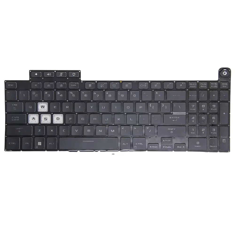 

Laptop Keyboard For ASUS TUF Gaming A15 FA507RR FA507RM FA507RE FA507RC FA507RF FA507RW Black With Colorful Backlight US