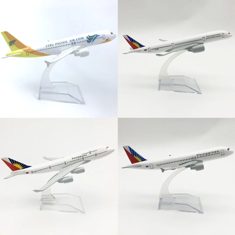 16cm Metal Aircraft Western Philippines Aircraft Model Airlines Airplane Diecast Model Aviation Miniature Home Decor Boy Toy