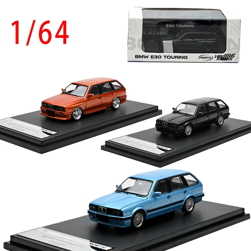 مورتال دييكاست 1/64 مقياس BMW سبيكة سيارة نموذج BMW E30 بجولة اللعب المركبات لعب للبنين الصندوق الأصلي جمع العرض