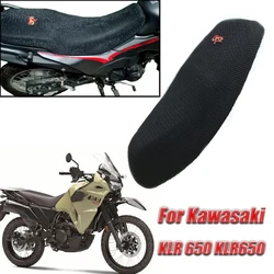 Motorcycle 3D Breathable Mesh Protecting Cushion Seat Cover For Kawasaki KLR650 KLR 650 Fabric Saddle Seat Cover