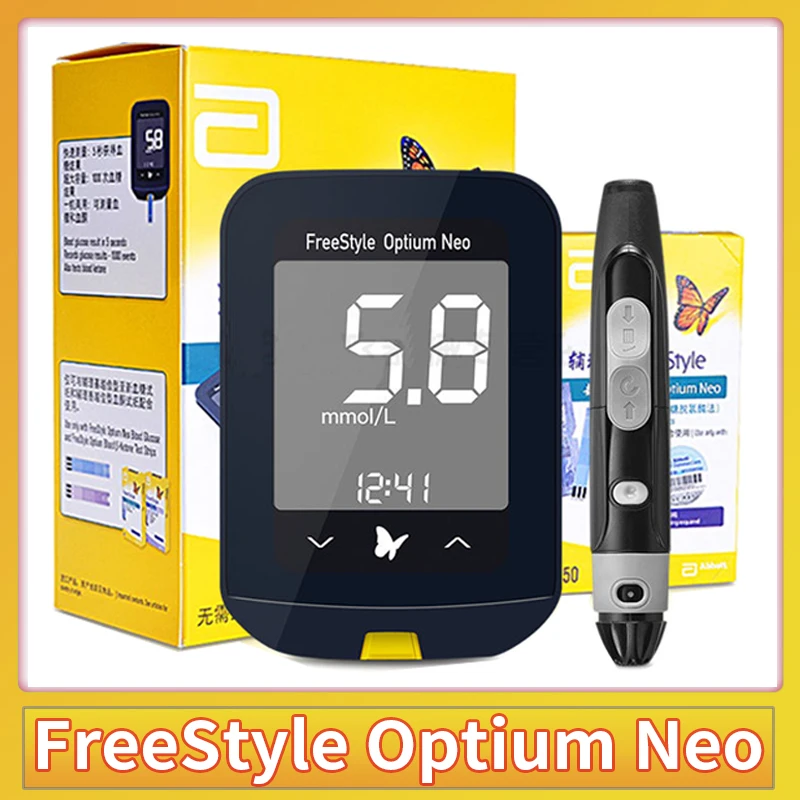 Abbott Freestyle Optium Neo Glucose Test Strips For Blood Sugar Glucose Machine Meter Diabetic Ketone Glucometer