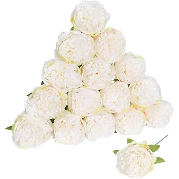 3/5/10Pcs Peony Artificial Flowers Bouquet 20CM Fake Flower Bundle for Home Room Decor Wedding Marriage Decoration DIY Ornament