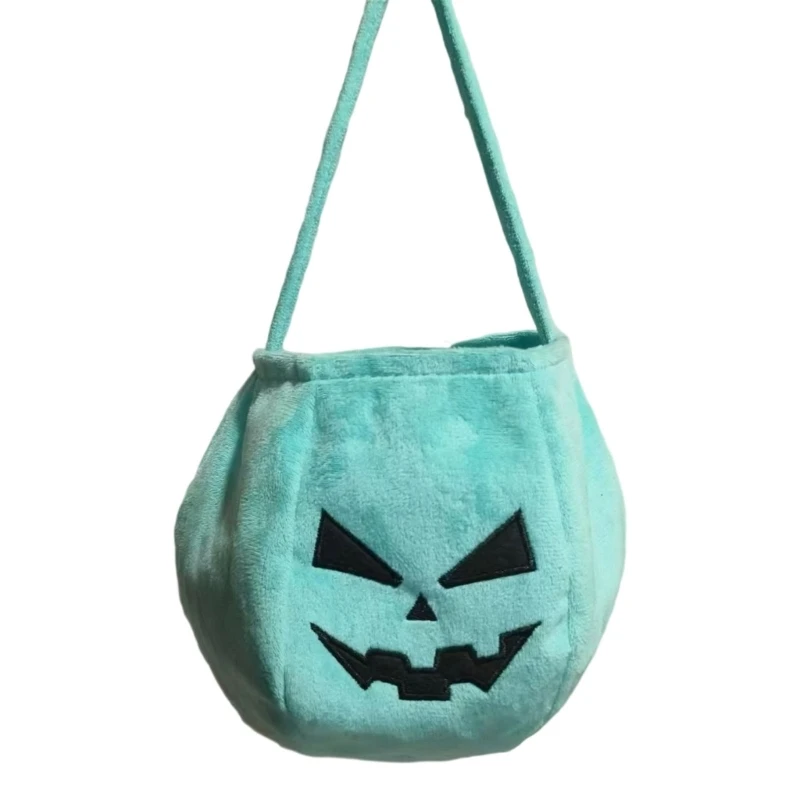 

Velvets Trick Or Treats Bag Large Capacity Durable Halloween Pumpkin Candy Holder