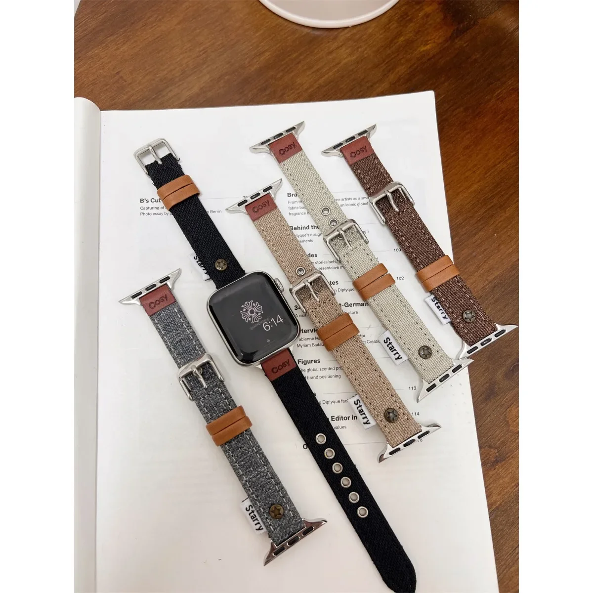 Watch Band For iWatch 42/44/45/46/49mm 38/40/41mm PU Leather Fashion Watch Strap For Watch Series Ultra2 Series 10/9/8/7/6/5/4/3/2/1_voghion.com