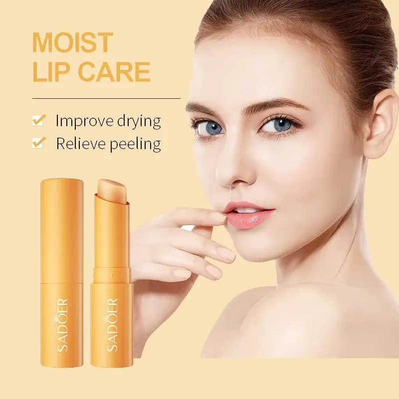 

Vitamin C Hydrating Lip Balm Moisturizing Anti-dry Lipstick Easy To Carry Anti-crackin Nourishing Lip Line Lip Care Cosmetics.