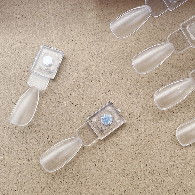 24PCS Polnischen Farbkarte Magnetische Falsche Nagel Spitze Display Klare Farbe Karte Polnischen Gel Stand Bord Nagel Palette Nagel kleber Praxis