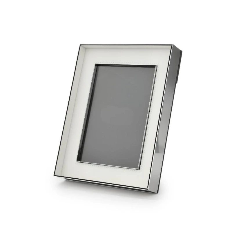 Stainless steel countertop photo frame, light luxury and simple, bedroom bedside table picture frame ornament