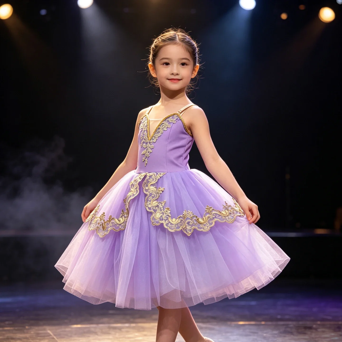 Adults Children Ballet Dress Embroidery Gauze Contemporary Dance Party Stage Romantic Tutu Adult Kids Competition Dance Clothes