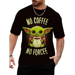 2024 T Shirt For Mens Marvel Yoda Baby Print Short Sleeve Top 3D Casual Street Man's T-shirt Oversized Tee Shirt Men Clothing ﻿