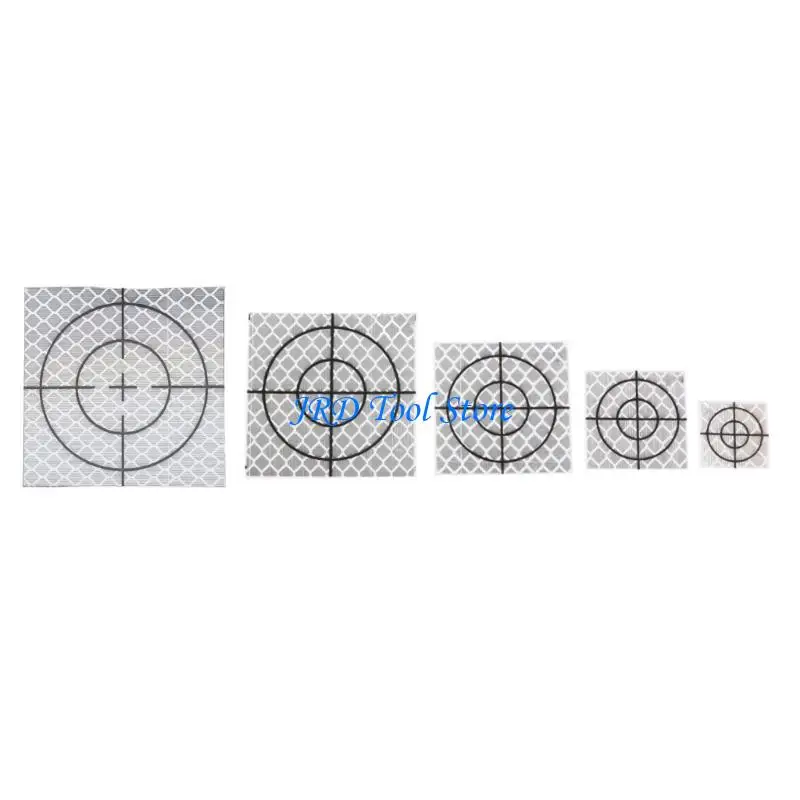 A2UD 100 Pcs  Professional Reflector Sheet Reflective Tape Target Total Station 20/30/40/50/60mm
