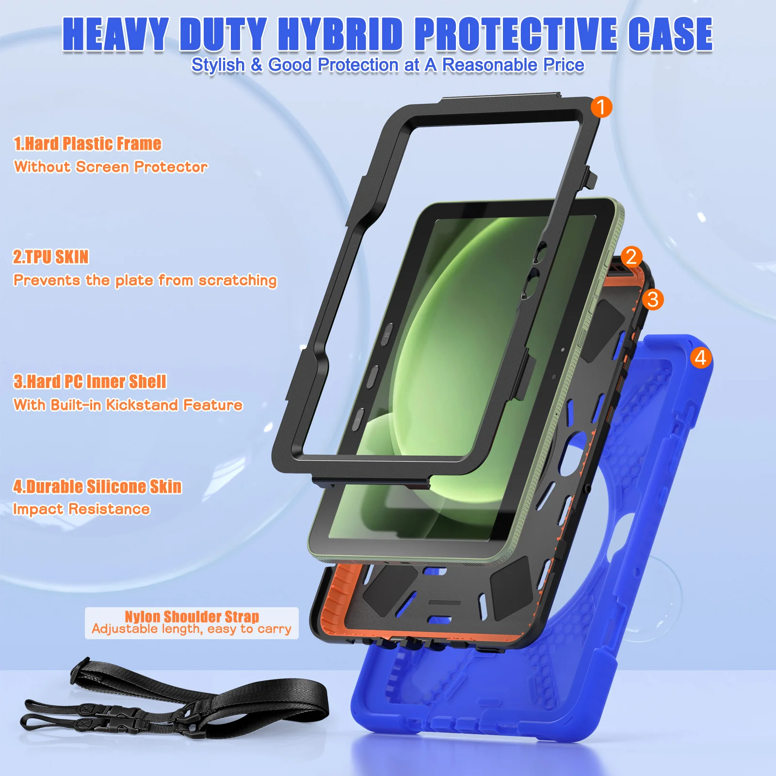 Rugged Case Universal For Samsung Tab Active 5 4 Pro 2025 2022 2019 10.1