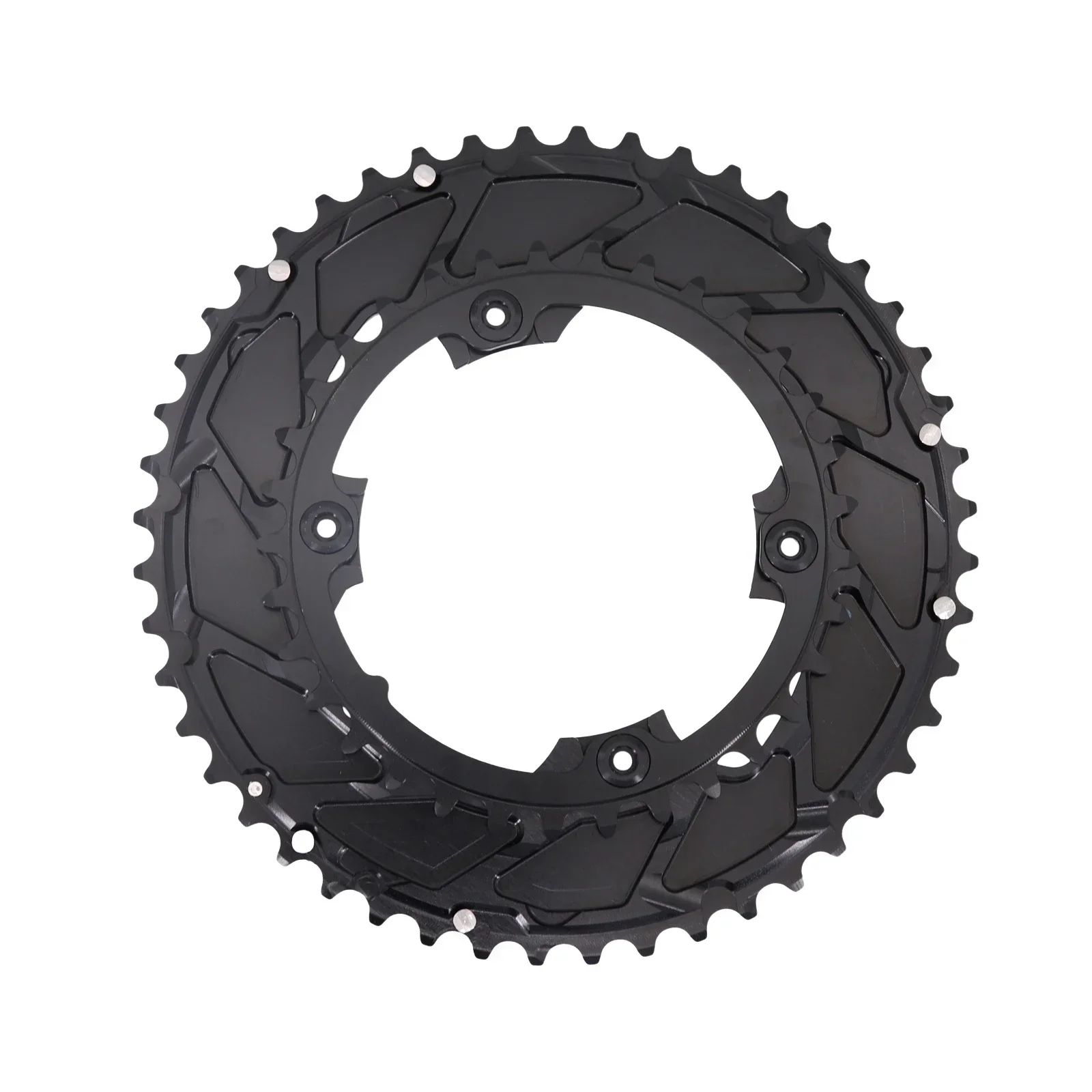 STONE 107BCDバイク ダブルチェーンリング ラウンド2X Sram FORCE ETAP