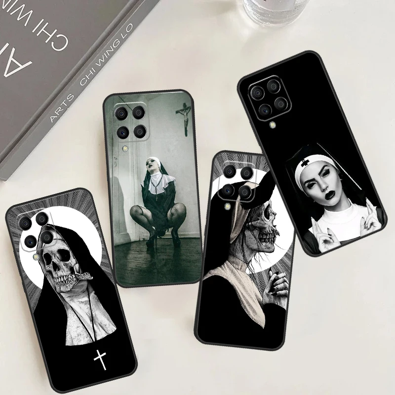 Sister Style Nun Sexy Girl Case For Samsung Galaxy M12 M32 M52 M30s M20 M21 M31 M51 M13 M23 M33 M53 M14 M34 M54 Cover