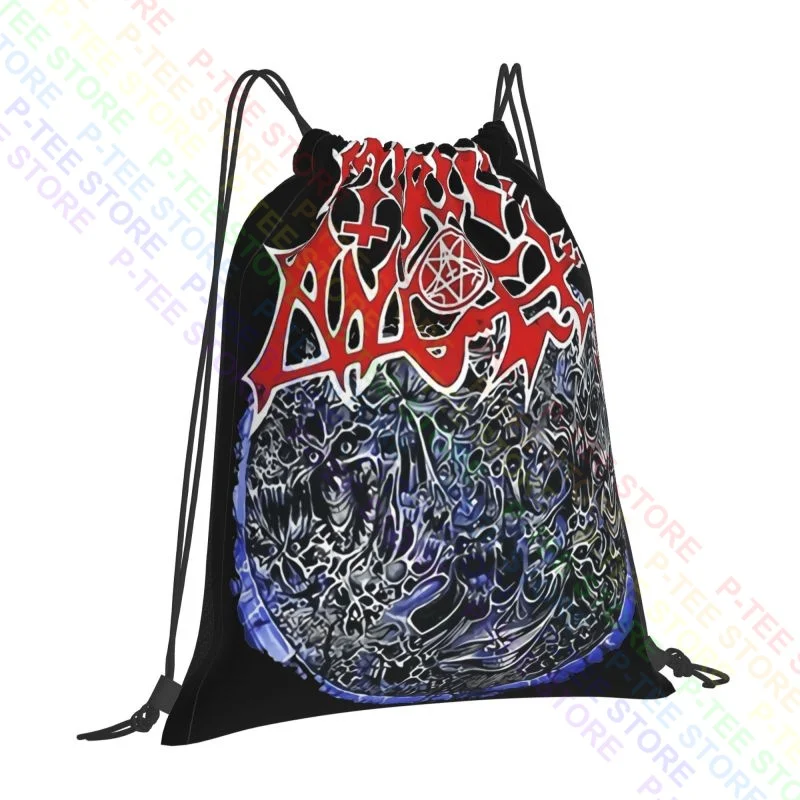 Morbid Angel Altars Of Madness Death Metal Band Drawstring Bags Gym Bag Vintage Training 3d Printing Multi-function