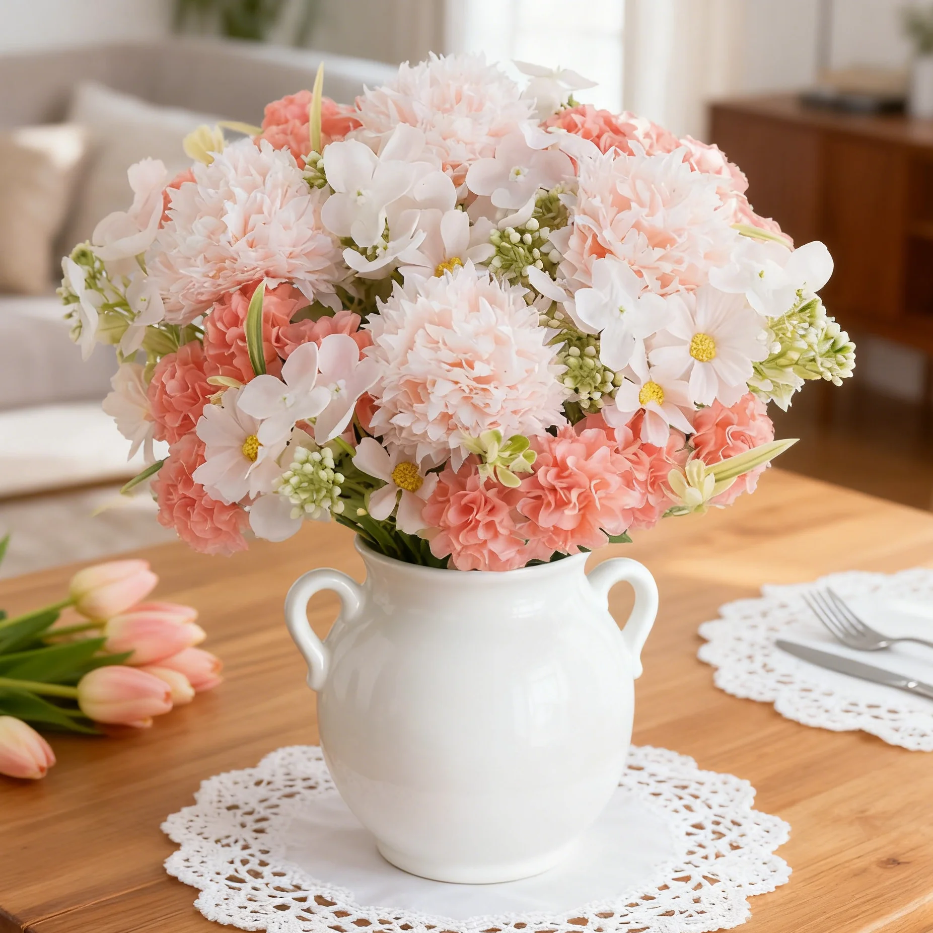 1/5 Uds. Ramo de rosas de flores artificiales de seda, ramo de novia para boda, arco de jardín para Festival, decoración de jarrón de mesa para el hogar, gran oferta Diy