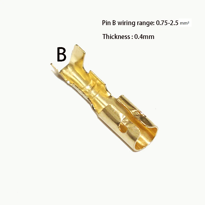 2000PCs 4.0 Bullet Crimp Terminal Car Electrical Wire Connector Diameter 4mm Pin Non Insulated 4Mm Female Crimp Terminals