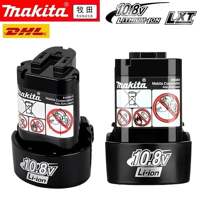 Batterie Makita 10.8v 100% originale, batterie rechargeable de remplacement 10.8v 12v BL1013 BL1020 BL1030 TD090D DF030D Makita