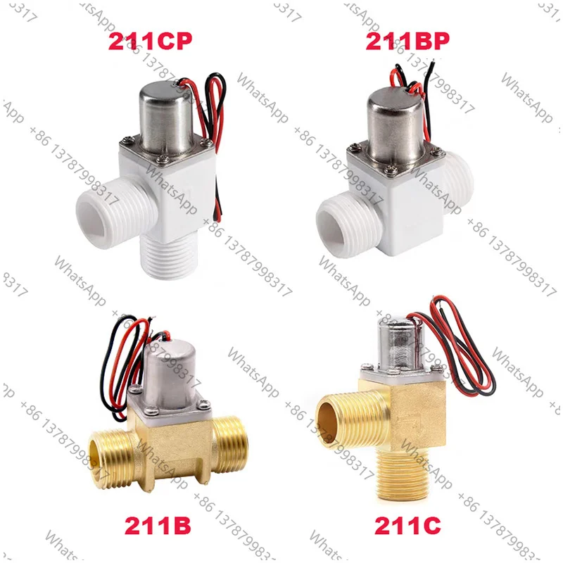 G1/2 Inch Pulse Solenoid valve seat toilet induction faucet water control switch bistable latching Solenoid valve