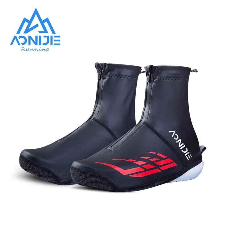 

AONIJIE Outdoor Reflective Water Resistant Shoe Covers Sandproof Cover Auto-lock Booties For Trail Running Hiking Cycling E4416