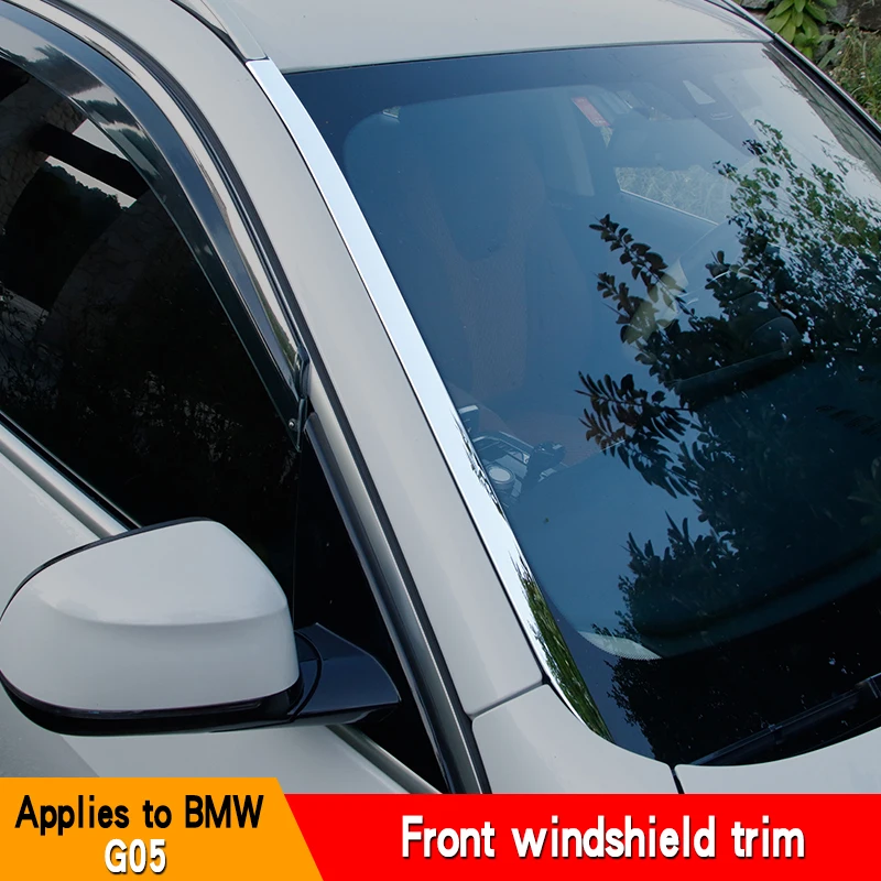 

Automotive front windshield trim strips stainless steel front glass trim strips on both sides are suitable for BMW x5 G05