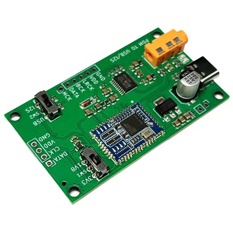 

CJSD-Новый цифровой микрофон PDM MEMS с выходом на I2S/аналоговую USB-звуковую карту, декодирование PCM5102A, 16 бит, 48 кГц