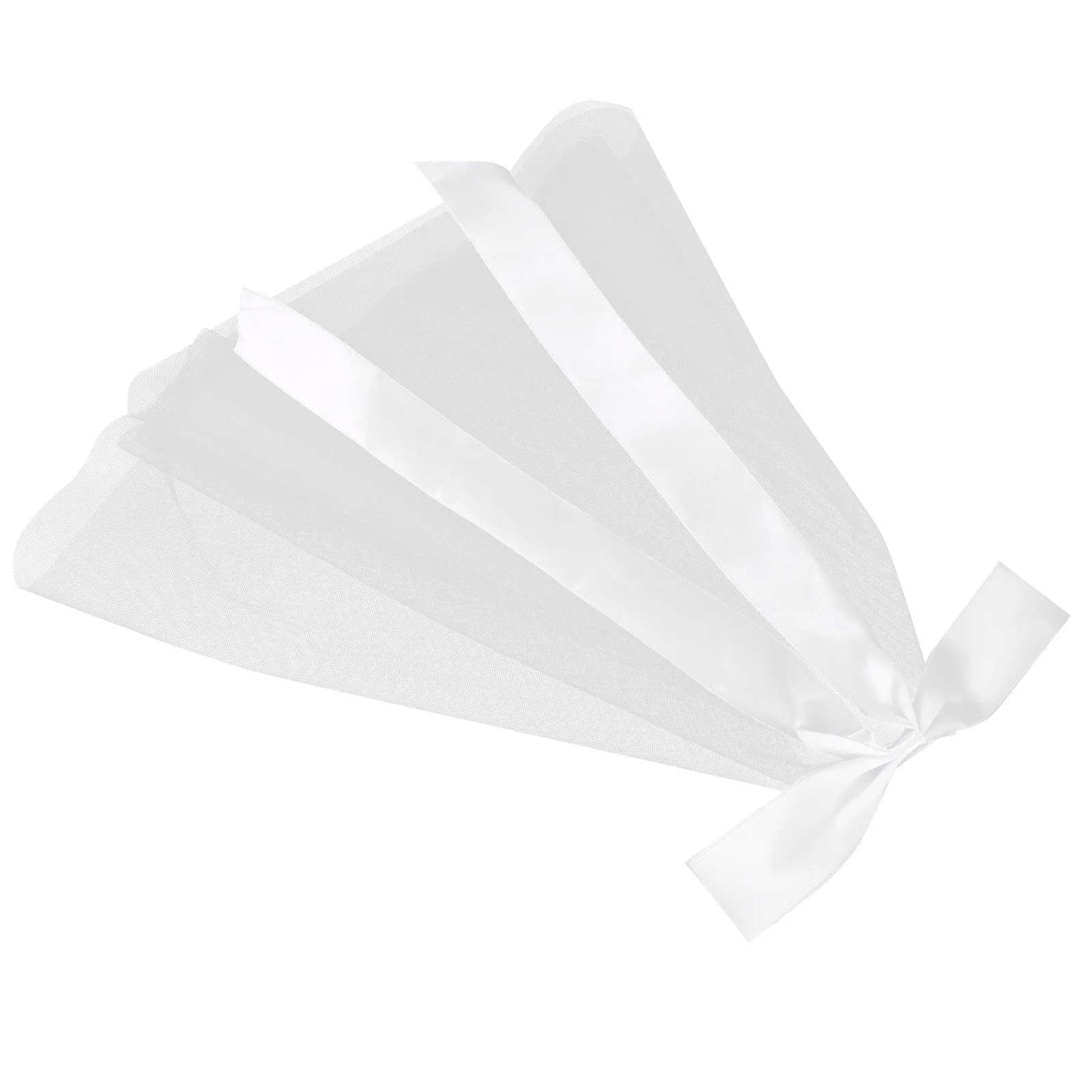 

Short Bridal Wedding Veil White Bow Hair Clip Tassel Hair Accessories Veil for Bridesmaids Bachelorette Party