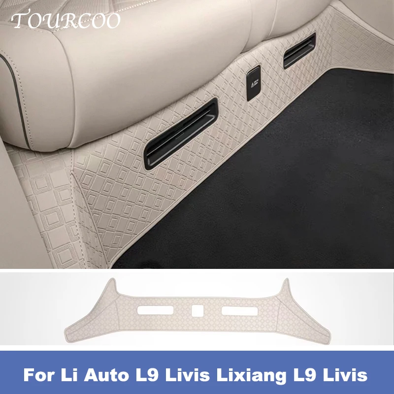 Для Li Auto L9 Livis Lixiang L9 Livis 2026: Кожаные защитные накладки под сиденья третьего ряда, аксессуары для салона автомобиля.