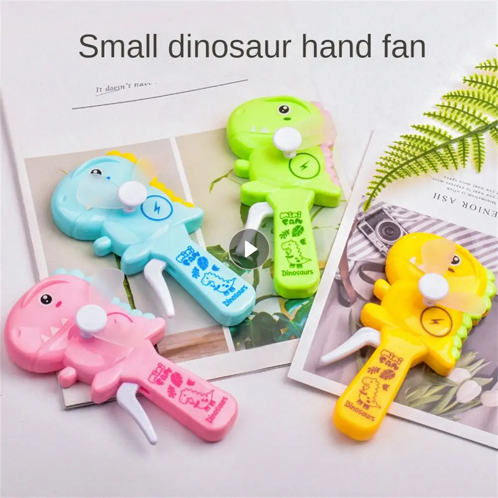 Small Fan Babys Toy Fun Modeling Colorful Cute Fan Handheld Fan Hand-pressed Portable Cartoon Hand Pressure Fan Toy Mini