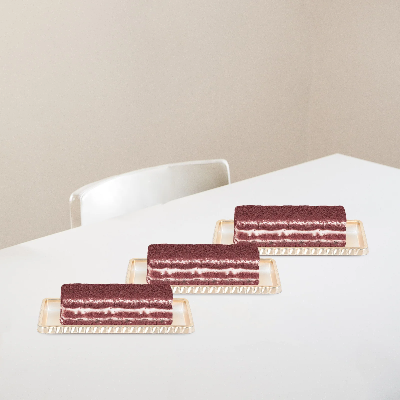 

20Pcs Golden Cake Base Pads Rectangular Sturdy Cake Bases for Wedding Birthday Party Dessert Presentation Baking Supplies