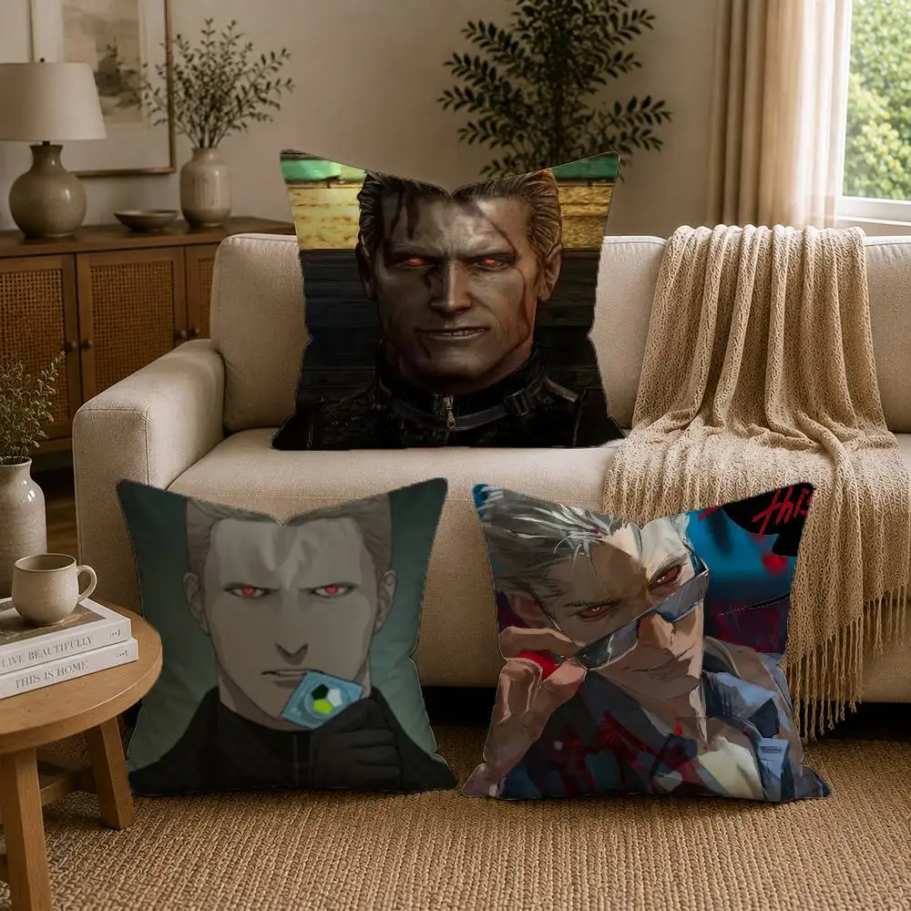 A-Albert W-Wesker Pillow Case Cushion Cover Throw Pillow Case For Car Sofa