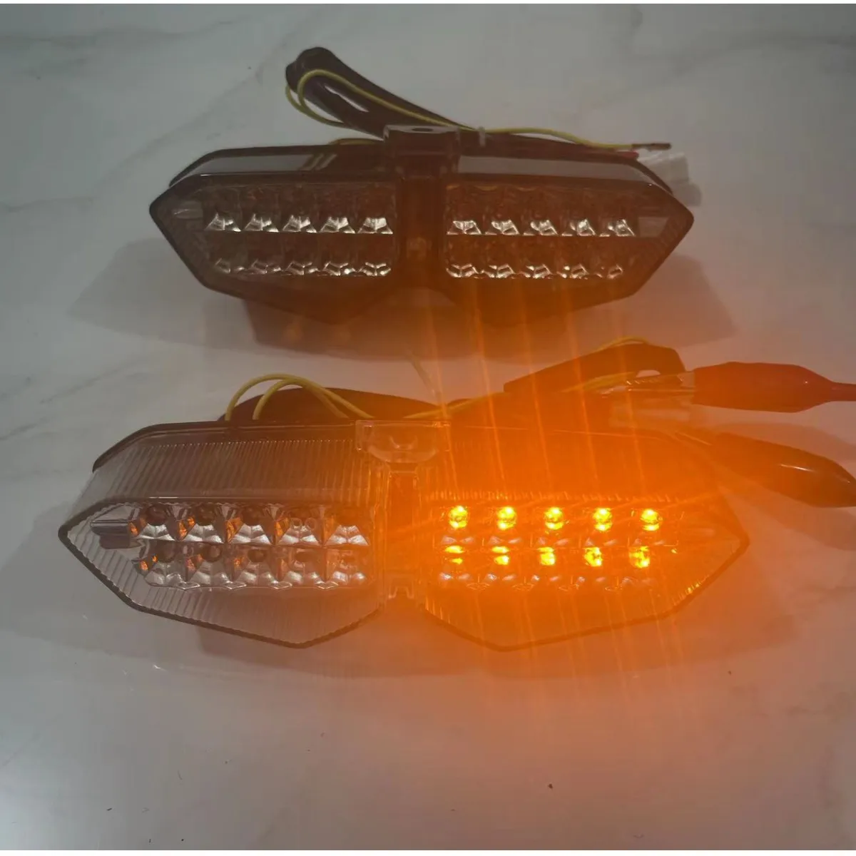 For Yamaha R6 YZF-R6 2003-2005 04 R6S 2006-2008 07 XTZ 1200 2012-2014 13 Rear Tail Light Brake Turn Signals Integrated LED Light